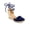 Navy, variant on Andrea Women's Wedge Espadrille Sandals with Ankle and Calf Strap 88318