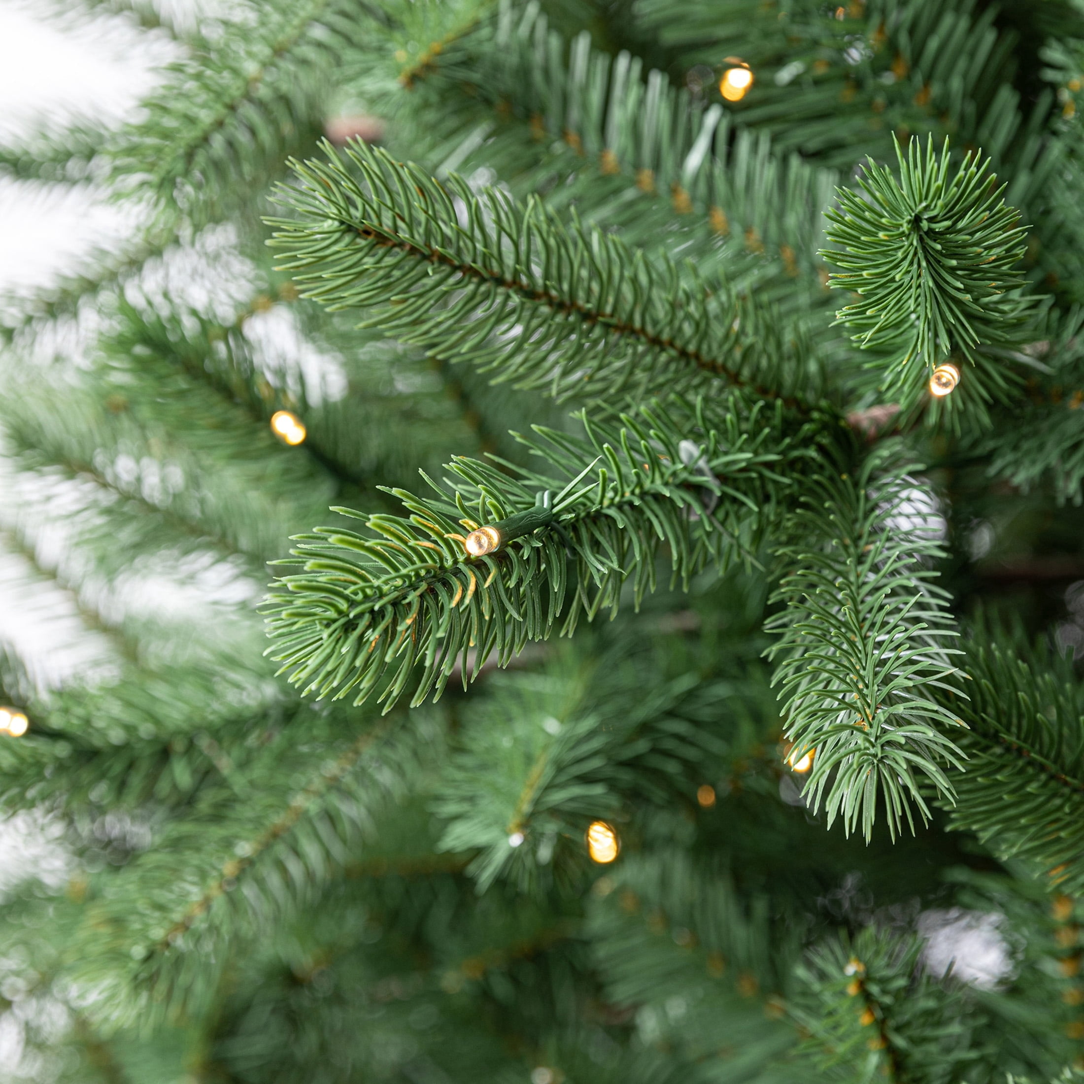 9' Pre-Lit Birchwood Fir Green Artificial Christmas Tree with 700 Warm White Twinkle LED Lights, Quick Set, and Stand, by Holiday Time