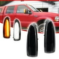 thumbnail image 2 of GTINTHEBOX Smoke Lens White/Amber Switchback LED Side Mirror Lamps For 2003-2007 Ford F250 F350, 2 of 12