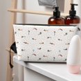 thumbnail image 5 of Picia Dachshund Dog Puppy Printed Leather Travel Toiletry Bag,Cosmetic Organizer, Makeup Travel Bag, Durable Travel Pouch, Compact Toiletry Bag, Travel Accessories, 5 of 6
