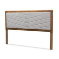 thumbnail image 2 of Baxton Studio Iden Light Grey and Brown Finished Wood King Size Headboard, 2 of 9