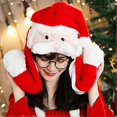 thumbnail image 2 of Gorro de Navidad ZHAOCHENG con orejas saltadoras y orejas que se mueven para mujeres y niñas, 2 of 5