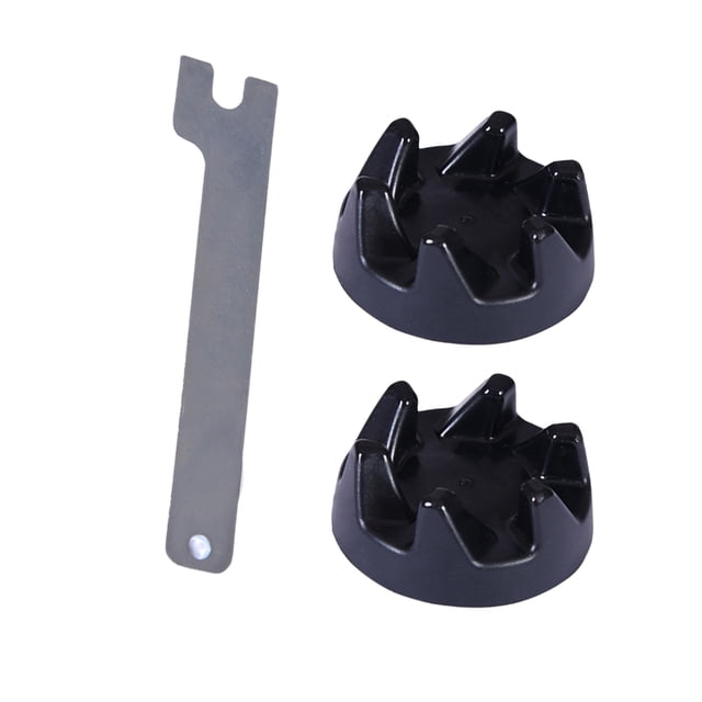 Blender Gears Removal Tool Rubber Coupler Gear Clutch Cooking Machine Accessories for Kitchen Spanner Torquemeter Preset Ratchet (2Pc Gears and 1Pc Wrench)