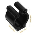 thumbnail image 4 of CTIRCHIU 15Pcs Wall Cue Holder Rod Clips Black PP Compact Storage For Sports Enthusiasts, 4 of 5