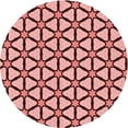 thumbnail image 1 of Ahgly Company Machine Washable Indoor Round Transitional Pastel Pink Area Rugs, 8' Round, 1 of 7