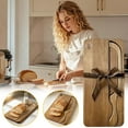 thumbnail image 7 of Upgraded Bread Bow Knife And Cutting Board Set 8in Stainless Steel Sourdough Bread Knife With Bow-Shaped For Homemade Bread Bagels Loaves Bread, 7 of 7