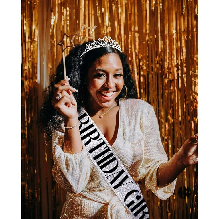 Birthday girl crown and cheap sash