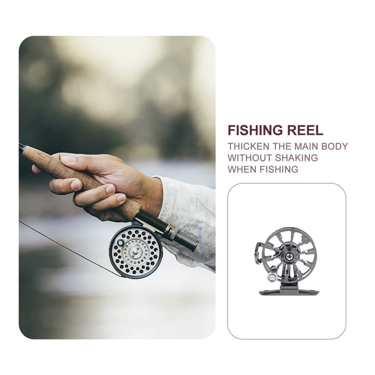 HOMEMAXS 1Pc Creative Metal Fishing Rod Reel Professional Sea Rod Reel  Fishing Accessory