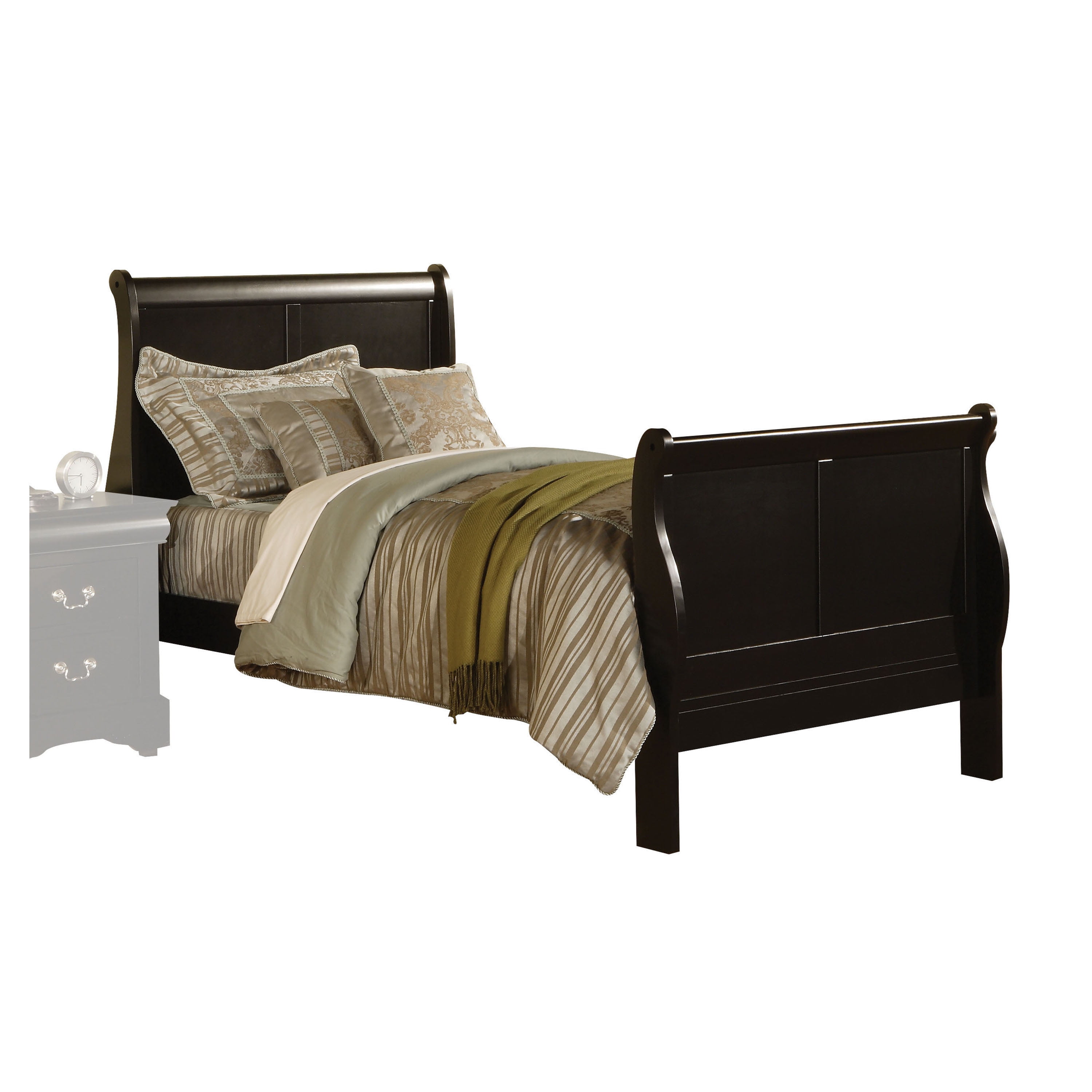Acme Louis Philippe Iii Queen Sleigh Bed In Cherry Pine Wood Acme Louis Philippe Iii Queen Sleigh Bed In Cherry Pine Wood Multiple Sizes Com