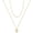 2PCS - Chain&Hammered Disc, variant on Airstra Dainty Layered Choker Necklace, Handmade 14K Gold Plated Y Pendant Necklace Multilayer Bar Disc Necklace Adjustable Layering Choker Necklaces for Women
