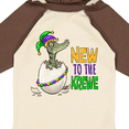 thumbnail image 4 of Inktastic New to the Krewe Mardi Gras Baby Alligator Boys or Girls Long Sleeve Baby Bodysuit, 4 of 5