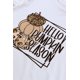 thumbnail image 4 of ABPHQTO Camiseta de manga larga con estampado gráfico de HELLO PUMPKIN SEASON de mujer de color blanco, 4 of 5