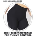thumbnail image 6 of QRIC Womens Seamless Butt Lift Leggings High Waisted Yoga Pants Ribbed Workout Slimming Tights, 6 of 7