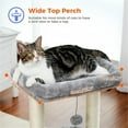 thumbnail image 5 of Demi Bonn 27" Cat Tree Tower for Indoor Cats with Private Cozy Cat Condo, Natural Sisal Scratching Posts and Plush Pom-pom for Small Cats, Gray, 5 of 7