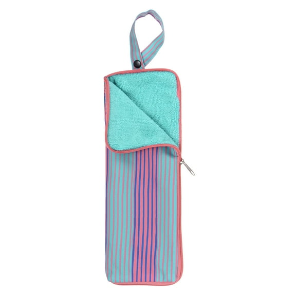 Umbrellas Bags for Wet Travel Umbrellas 4.3"x13.4" Portable Cover Carry Storage Bag Case Sleeve Red Stripe