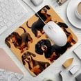 thumbnail image 2 of Dachshund Square Mouse Pad, 8.3x9.8 Inch, Non-Slip Rubber Bottom, Printed Desk Mat for Office and Gaming, 2 of 6