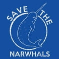 thumbnail image 2 of Save The Narwhals T Shirt Funny Unicorn of The Sea Cute Cool Environmental Tees Graphic Tees, 2 of 7
