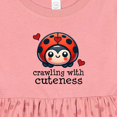 thumbnail image 4 of Inktastic Ladybug Cute Crawling Girls Baby Dress, 4 of 5