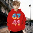 thumbnail image 2 of NordicNest Boys Pullover Hoodie Soft Casual Sweatshirt For Kids Youth Athletic Jacket With Pocket Boys 12-14 Clothes, 2 of 4