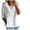 White, variant on qolati Women's Summer Cotton Linen T Shirts Boho Hollow Out Crew Neck 3/4 Sleeve Solid Color Flowy Blouse Tops Casual Loose Beach Holiday Pullover Shirts