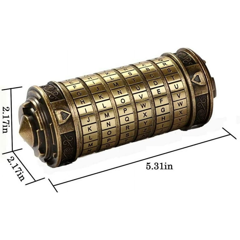 Cryptex Da Vinci Code Money Puzzle Box for Cash Gift Puzzle