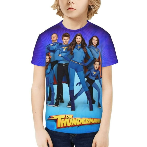 The Thundermans Boys Girls Teens T Shirt Graphic Print Casual Short Sleeve Funny Top Tees Shirt for Youth Kids