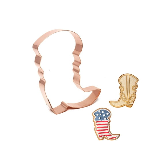 Farm Cowboy Boot Cookie Cutter, 2.75 x 4.5 inches
