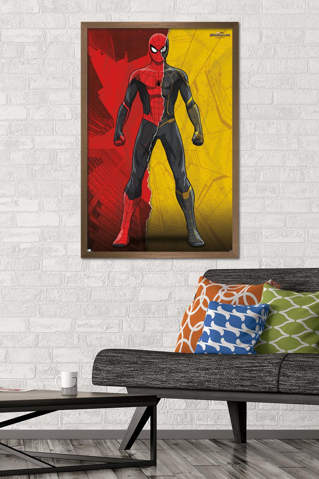 Marvel Spider-Man: No Way Home - Costume Blend Wall Poster, 22.375" x 34" Framed
