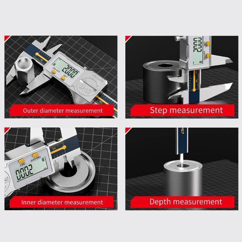CEORPER Digital Caliper 150mm Electronic Vernier Caliper Micrometers Digital Rulers