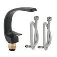 thumbnail image 2 of Undercounter Basin Water Faucet G1/2 Curve Design Single Hole Basin Cold and Hot Mixer Tap Bathroom Accessory, 2 of 8