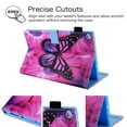 thumbnail image 5 of Fire HD 8 Case (2018/2017/2016), Allytech Slim Shell Lightweight Cute Pattern Girls Women Auto Sleep Wake Protective Folio Kickstand Wallet Case Cover for Amazon Fire HD 8 8" Tablet, Rose Butterfly, 5 of 8