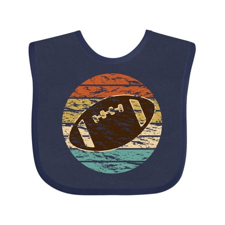 

Inktastic Football Distressed Retro Sunset Gift Baby Boy Bib