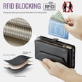 thumbnail image 3 of Asuwish Compatible with iPhone 17 Pro 6.3 inch Zipper Wallet Phone Case Tempered Glass Screen Protector Crossbody Lanyard Strap Flip Card Holder Slot Cell Cover for i Phone17 i17 17Pro Women Black, 3 of 8