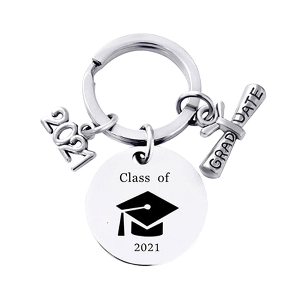 2 Pieces Graduation Keychain Encouragement Keychain Inspirational Graduation Gift Keychain for 2019 Graduating Girls Boys 