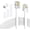 white-50FT, variant on Phone extension Cord 25 Ft, Telephone Cable with Standard RJ11 Plug and 1 in-Line Couplers and 20 Cable Clip Holders, White