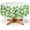 Green White Leaf, variant on Round St Patricks Day Tablecloth 60 Inch Saint Patrick''s Clover Shamrock Decoration Green White Print Farmhouse Decorative Washable Polyester Table Cloth for Party Picnic Home Kitchen Decor