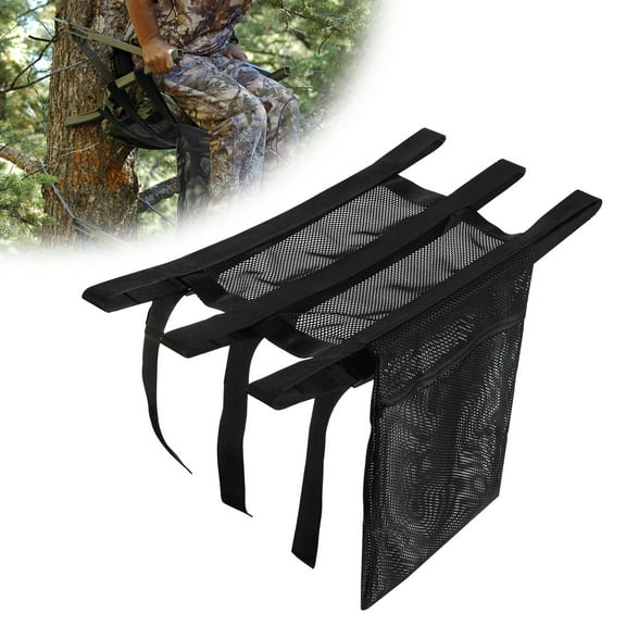 AEVXKHI Tree Stand Seat Replacement with Pocket, Foldable Tree Climber Seat, Breathable Ladder Stand Replacement Seat, for Ladder Stands Climbing Treestands