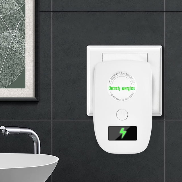 Dispositivo de ahorro energético para el hogar | Estabilizador de voltaje inteligente - Enchufe ahorrador de energía de alta eficiencia | Reduce el consumo de electrodomésticos, aire acondicionado