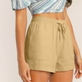 thumbnail image 3 of Diufon Womens Dressy Shorts Plus Size Summer Casual Elastic Waist Drawstring Comfy Pull On Shorts with Pockets, 3 of 9