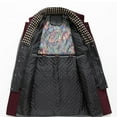 thumbnail image 4 of Abrigo de invierno para hombre, abrigo corto de lana, abrigo de invierno, chaqueta de invierno para negocios, ocio, abrigo para hombre con bufanda desmontable, 4 of 5