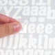 thumbnail image 4 of Calcomanías de Letras Uxcell de 1 pulgada, 12 Hojas de Calcomanías de Letras del Alfabeto Autoadhesivas para Decoraciones de Buzones, Ventanas, Puertas, Tapas, Blancas, 4 of 6