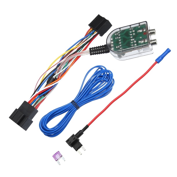 Coche Agregue un Amp Amplificador Adaptador Interfaz a Radio Sistema con Fusible