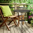 Accreate Patio Bistro Table 24" Round Outdoor Coffee Table Cast