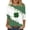 A002-Cyan, variant on 3/4 Sleeve Tops for Women Irish Lucky Clover St Patricks Day Shirt Women Crew Neck Pullover Graphic Tee Tops Saint Patricks Day T Shirts