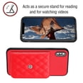 thumbnail image 3 of Nalacover Crossbody Wallet Case for iPhone XS Max RFID Blocking Card Slot Holder, Magnetic Flip Folio Purse Case, PU Leather Envelope Design Handbag Women Girls for iPhone XS Max, Red, 3 of 10