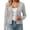 Grey, variant on Arlun Fall Cardigans for Women Lightweight Knit Open Front Solid Color Sweater Tops Long Sleeve Button down Scalloped V-Neck Cropped Cardigan Casual Teacher Outfits