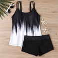 thumbnail image 6 of Women's Plus Size Bikini Set Printed Camisole Two Piece Sexy Swimsuit for Beach Vacation Summer,White,5XL, 6 of 6