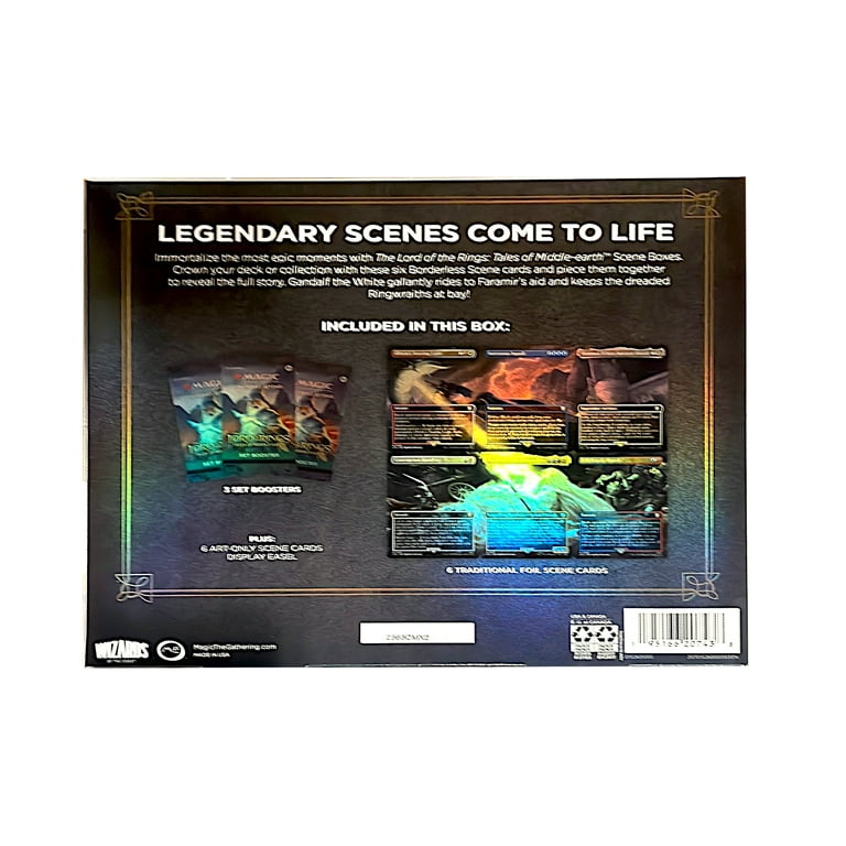 Magic: The Gathering LOTR Scene Box - Gandalf in Pelennor Fields, 6 Foil Cards, 3 Boosters, 0.6 lb - Walmart.com Magic: The Gathering LOTR Scene Box - Gandalf in Pelennor Fields, 6 Foil Cards, 3 Boosters, 0.6 lb - Walmart.com
