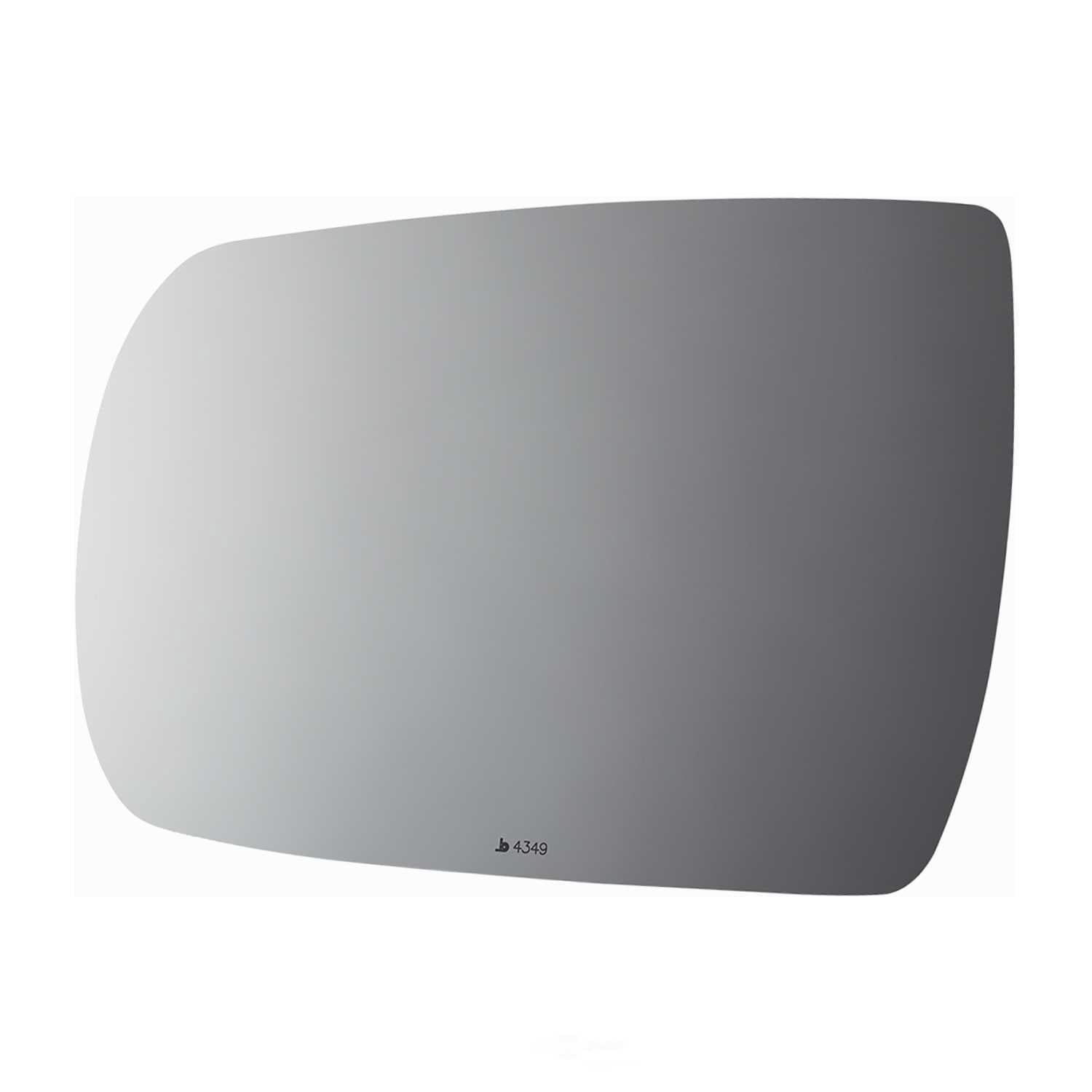 Burco Side View Mirror Replacement Glass - Clear Glass - 4349