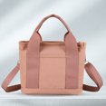 thumbnail image 4 of Bolso vagabundo para mujer, bolso satchel de gran capacidad, bolso de compras para mujer (rosa), 4 of 6